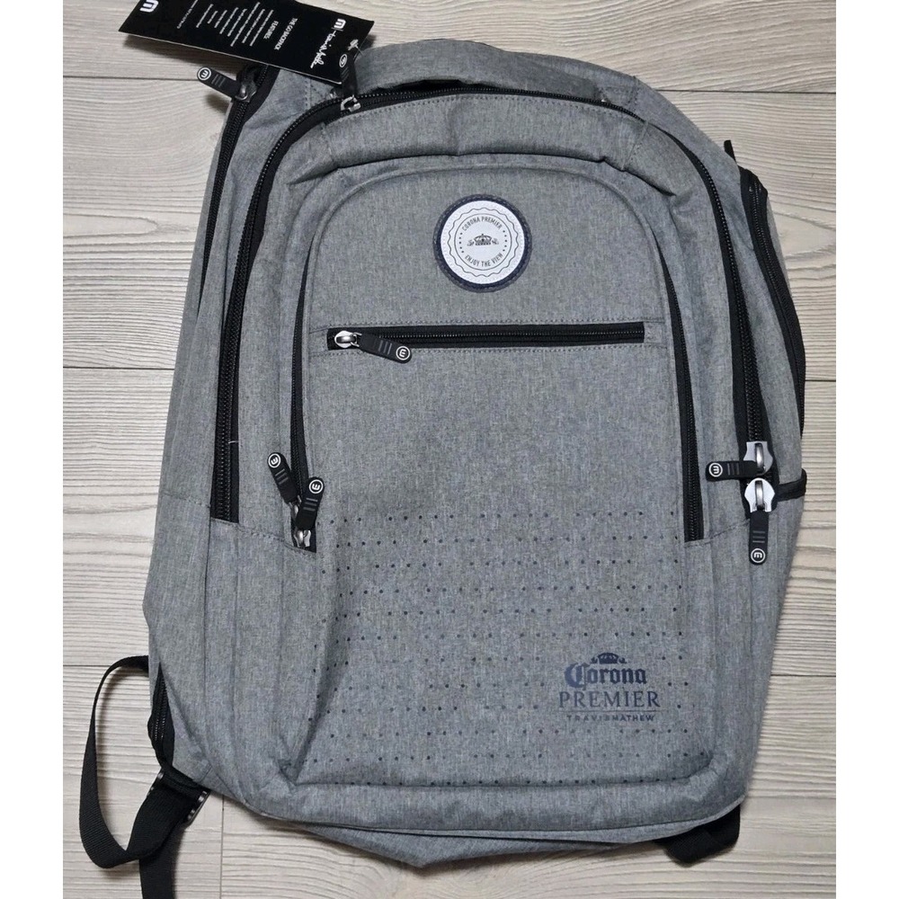 New Travis Mathew Approach Backpack Black Gray Corona Premier Bag NWT